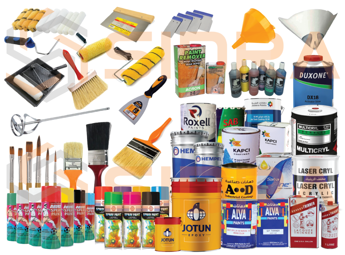 p16 Painting, Painting Accessories & Thinners